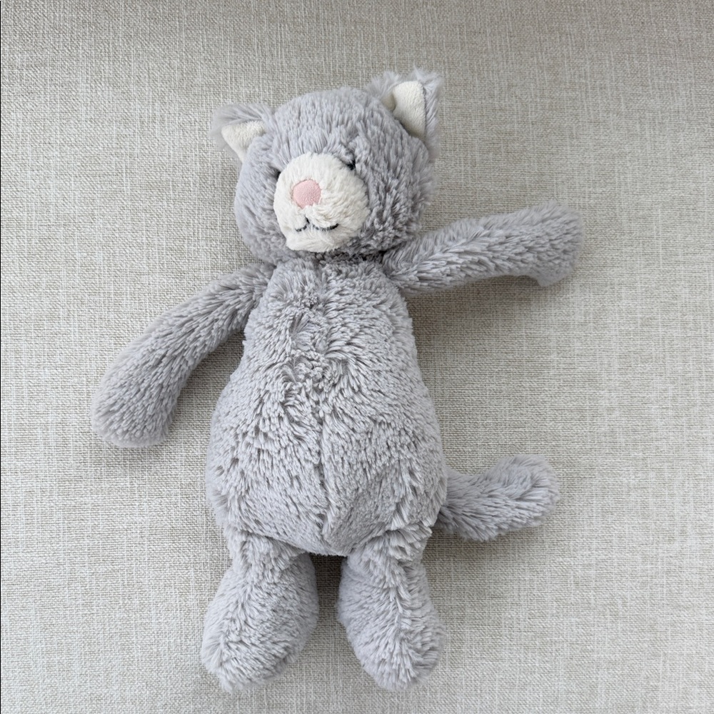 Jellycat Soft Gray Plush Cat